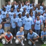 Bowdoin Bound Youth Group Photo 2008 in Blue T-shirts